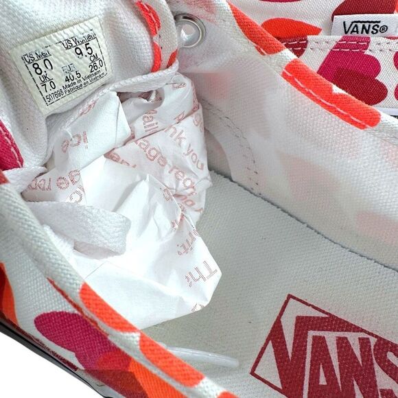 VANS Authentic Valentine Hearts Women’s Size 9.5 Men’s Size 8 - Picture 3 of 9